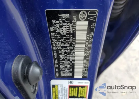 2016 Toyota Corolla L from USA, damaged, VIN 2T1BURHE2GC723883